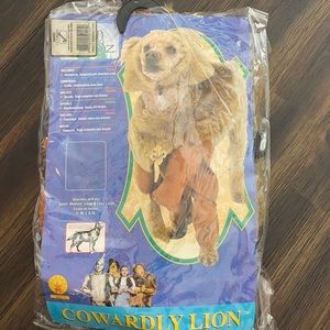 Brand New Cowardly lion dog costume small